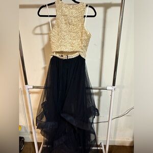 Two piece prom dress
